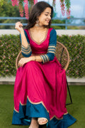 Women's Pink Pure Rayon Navratri Lehenga Choli | Traditional Dandiya, Festival & Party Wear