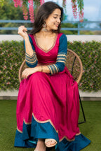Women's Pink Pure Rayon Navratri Lehenga Choli | Traditional Dandiya, Festival & Party Wear