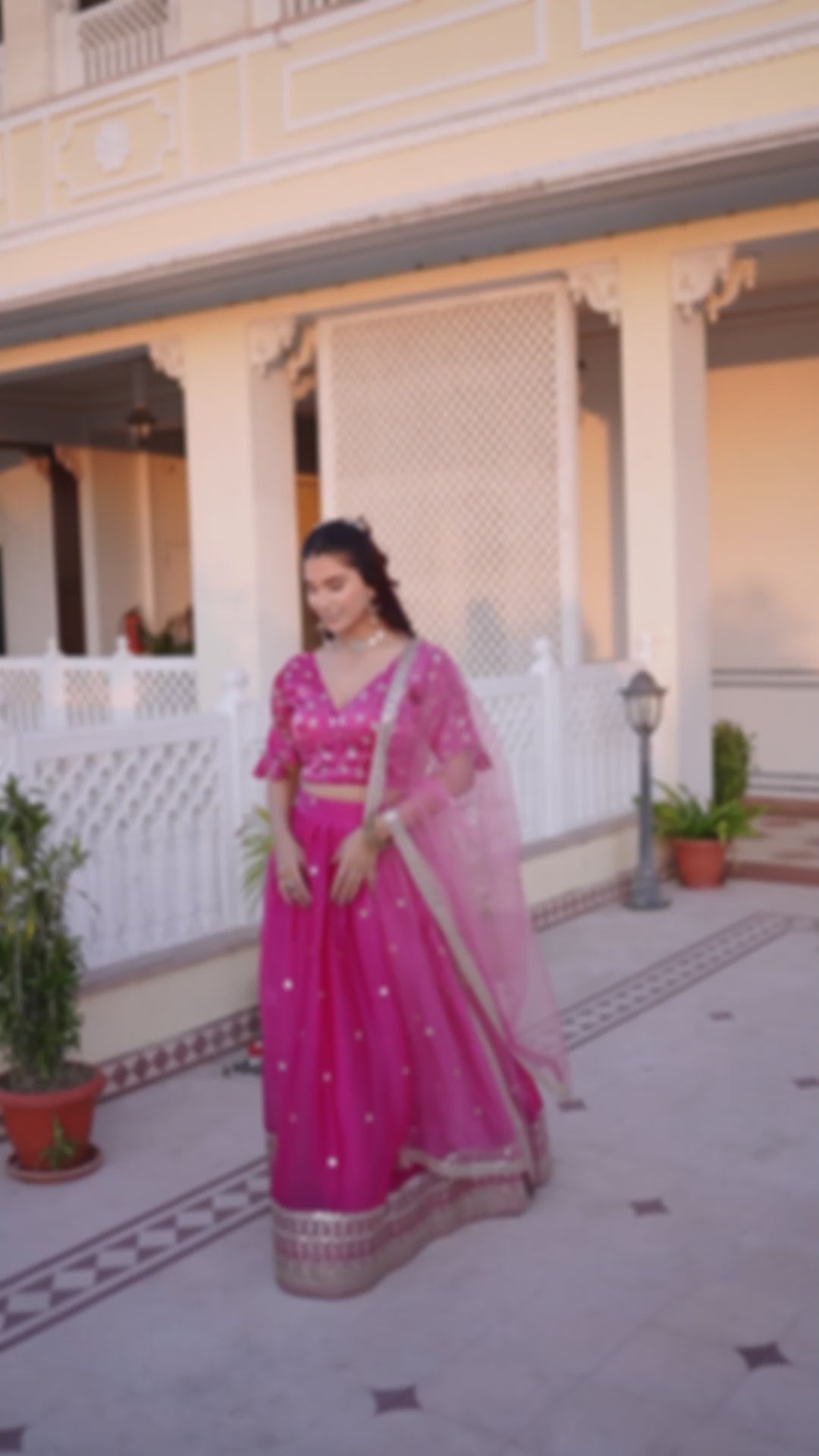 Women's Rani Pink Heavy Jimmy Choo Embroidered Lehenga Choli with Soft Net Dupatta | Designer Wedding, Reception, Engagement & Festive Wear Lehenga Set